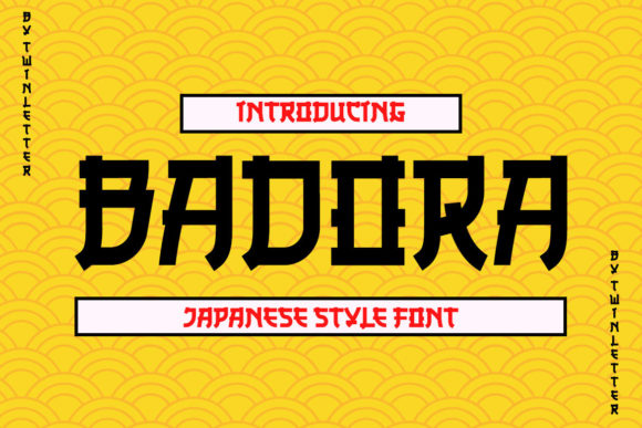 Badora Faux Japanese Font for Business Branding