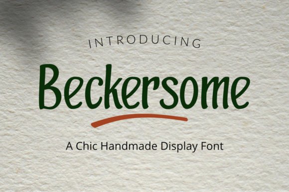 Beckersome: A Freebie Font for Modern Branding