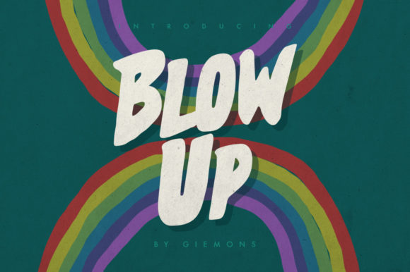 Blow Up Font for Web Design and Brand Identity