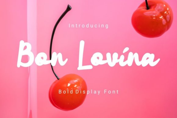 Bon Lovina: A Joyful Display Font for Creative Makers