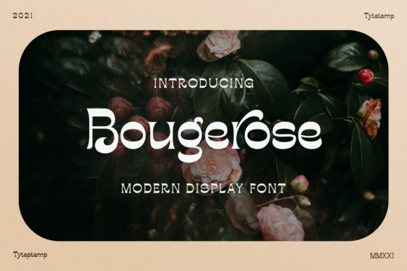 Bougerose: A Modern Display Font for Web Design