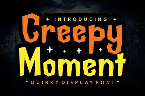 Creepy Moment Font for Spooky Craft Projects