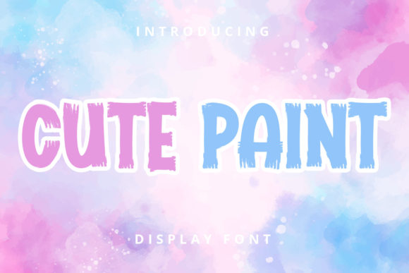 Cute Paint Font for Playful Branding and Digital Creativity