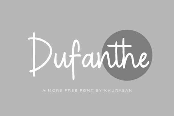 Dufanthe: A Modern Script Font for Editorial Design