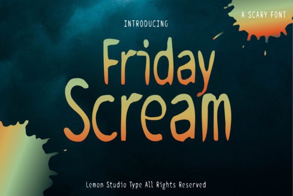 Friday Scream Font for Professional Branding