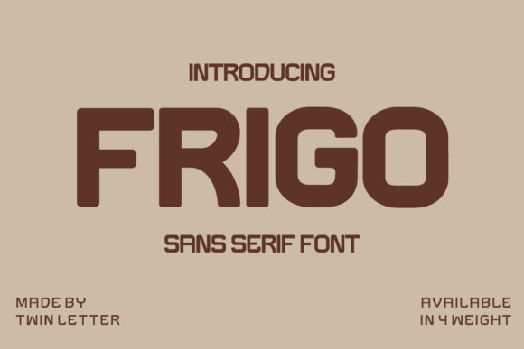 Frigo Font for Bold Digital Design
