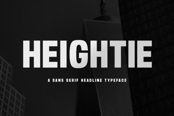 Heightie: A Stylish Display Font for Web Design