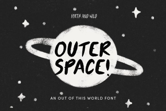 Outer Space Font for Editorial Design and Content Creation