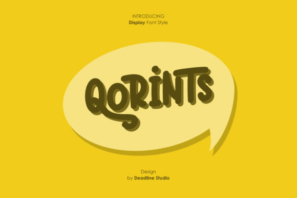 Qorints: A Playful Font for Handmade Creations