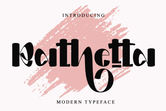 Rathetta: A Display Font with Graceful Presence