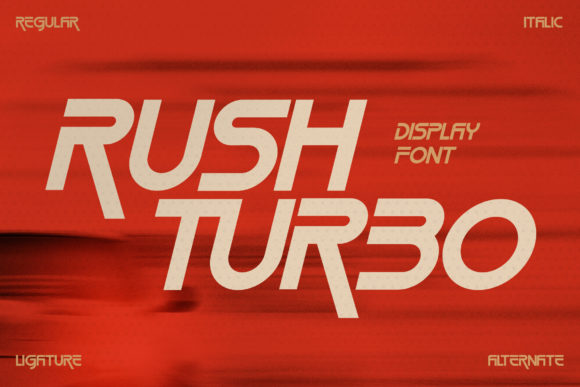 Rush Turbo Display Font Review