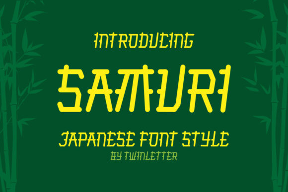 Samuri Faux Japanese Font for Handmade Creations