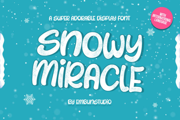 Snowy Miracle: A Dreamy Display Font for Handmade Creations