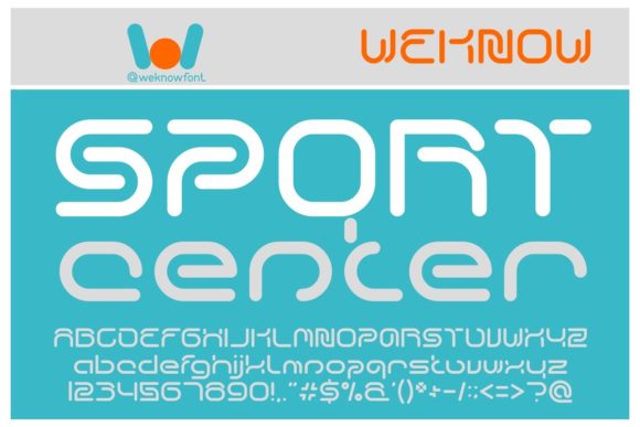 Sport Center Font for Editorial Design