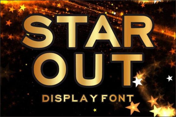 Star Out Font for Bold Digital Branding