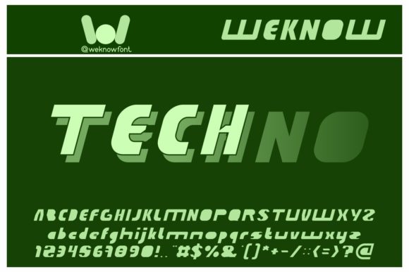 Techno Tech Font for Handmade Creations
