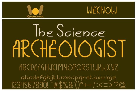 The Science Archeologist Font for Editorial Design