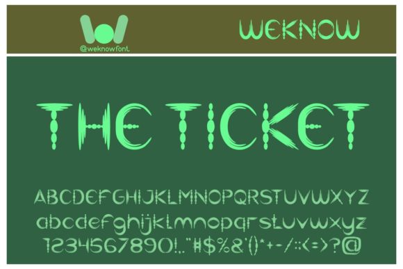 The Ticket: A Stylish Display Font for Modern Campaigns