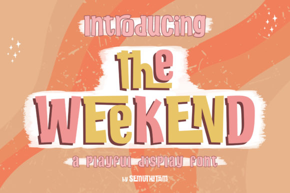 The Weekend Font: A Playful Touch for Handmade Creations
