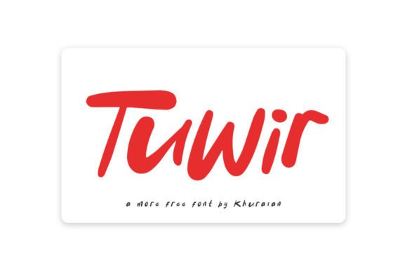 Tuwir Font for Handmade Creations