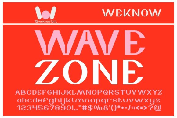 Wave Zone: A Bold Display Font for Web Design